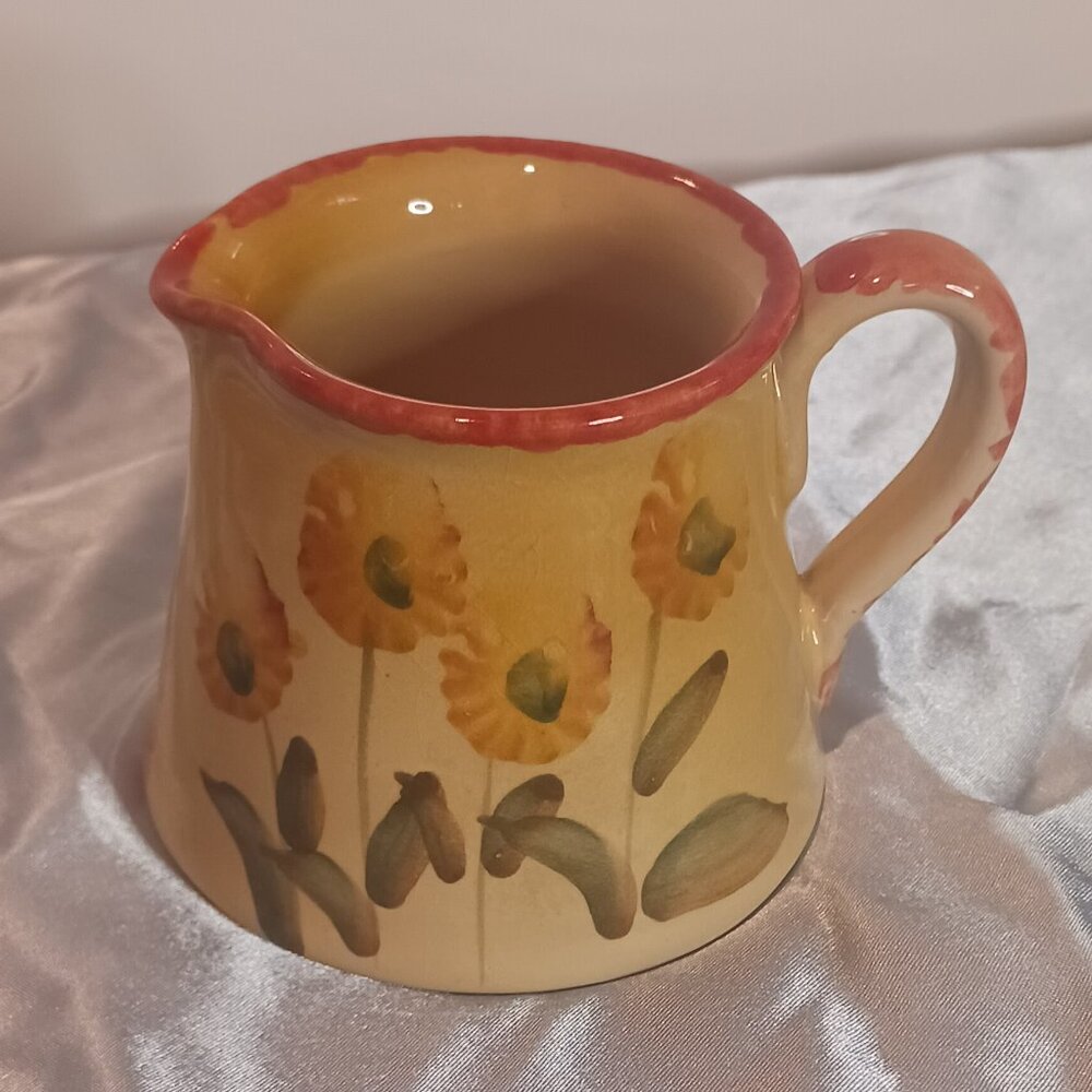Hand Made in Italy Pottery Creamer